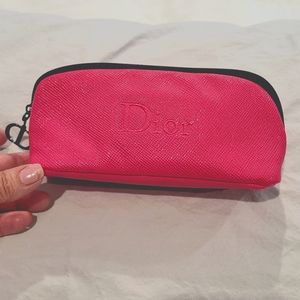 Dior cosmetic bag. 7" wide